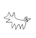 元気な犬のスタンプ（個別スタンプ：1）