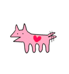 元気な犬のスタンプ（個別スタンプ：3）