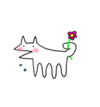 元気な犬のスタンプ（個別スタンプ：5）