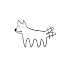 元気な犬のスタンプ（個別スタンプ：7）