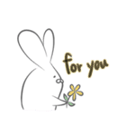 白いウサギちゃん（個別スタンプ：31）