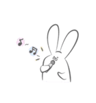 白いウサギちゃん（個別スタンプ：34）