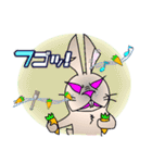 やんちゃウサギの「バットくん(悪兎君)」（個別スタンプ：5）