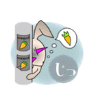 やんちゃウサギの「バットくん(悪兎君)」（個別スタンプ：6）
