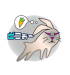 やんちゃウサギの「バットくん(悪兎君)」（個別スタンプ：7）