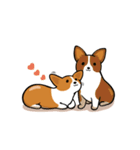 Funny Corgi Kaka（個別スタンプ：28）