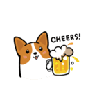 Funny Corgi Kaka（個別スタンプ：34）