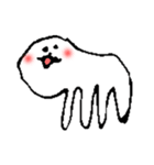 シンプル犬のヌーイ（個別スタンプ：1）