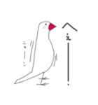 関西弁の白文鳥 2（個別スタンプ：18）