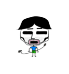 センター分けの男の子（個別スタンプ：6）