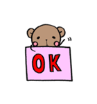 くますん ぽんやりと。（個別スタンプ：15）