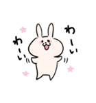 ゆるゆるウサギさん（個別スタンプ：3）