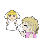 Wedding/Marriage: Bride ＆ Groom（個別スタンプ：2）