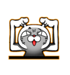ふてぶてしい顔のにゃんこ2（個別スタンプ：4）