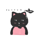 Black Cat Monmon（個別スタンプ：32）