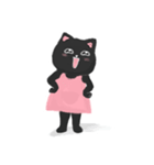 Black Cat Monmon（個別スタンプ：36）