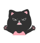 Black Cat Monmon（個別スタンプ：37）