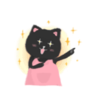 Black Cat Monmon（個別スタンプ：40）