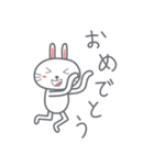 Usagi : Bunny is Happy ver.JP（個別スタンプ：18）