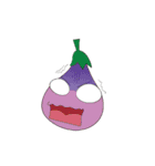 happy eggplant（個別スタンプ：1）