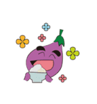 happy eggplant（個別スタンプ：19）