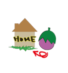 happy eggplant（個別スタンプ：24）