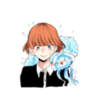 海月くんと時々クラゲ（個別スタンプ：36）