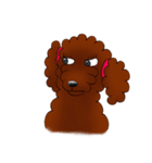 Red Poodle Lady（個別スタンプ：14）
