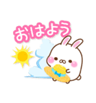 おもちうさぎの夏（個別スタンプ：1）