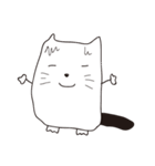 白黒ネコ（個別スタンプ：4）