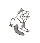 白黒ネコ（個別スタンプ：5）