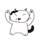 白黒ネコ（個別スタンプ：32）