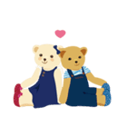 teddy bear boy and girl（個別スタンプ：5）