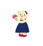 teddy bear boy and girl（個別スタンプ：6）