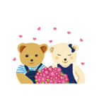 teddy bear boy and girl（個別スタンプ：8）