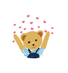 teddy bear boy and girl（個別スタンプ：10）