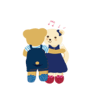 teddy bear boy and girl（個別スタンプ：11）