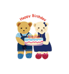 teddy bear boy and girl（個別スタンプ：12）