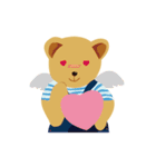 teddy bear boy and girl（個別スタンプ：23）