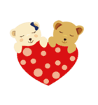 teddy bear boy and girl（個別スタンプ：33）