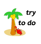 Funny Beach（個別スタンプ：34）