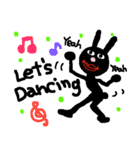色も腹も黒いうさぎ（個別スタンプ：19）