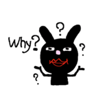 色も腹も黒いうさぎ（個別スタンプ：33）