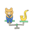 くまくんとサックスくんのスタンプ（個別スタンプ：17）
