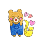くまくんとサックスくんのスタンプ（個別スタンプ：31）