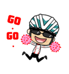 Happy Weekend Bike 2 ( world )（個別スタンプ：1）