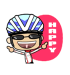 Happy Weekend Bike 2 ( world )（個別スタンプ：16）