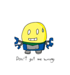 Clumsy Robota Rock Version（個別スタンプ：4）