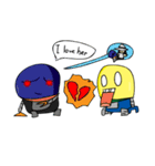 Clumsy Robota Rock Version（個別スタンプ：37）