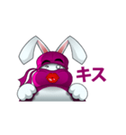 かわいい忍者ラビット (日本語版)（個別スタンプ：21）